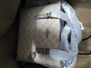 蔻驰（COACH）【品牌直供】女士MOLLIE25中号单肩手提托特包CV965拿铁色礼物 实拍图