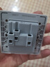 德力西（DELIXI）开关插座面板 CD815系列 10A斜五孔插座 QSE86ZS/3 实拍图
