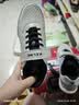 卡尔美（KELME）儿童足球鞋TF碎钉魔术贴免系带防滑耐磨球鞋 金属银黑  37  实拍图