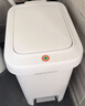 佳帮手卧室脚踏垃圾桶7.3L家用脚踩+手按双开盖厨房卫生间厕所客厅带盖 实拍图