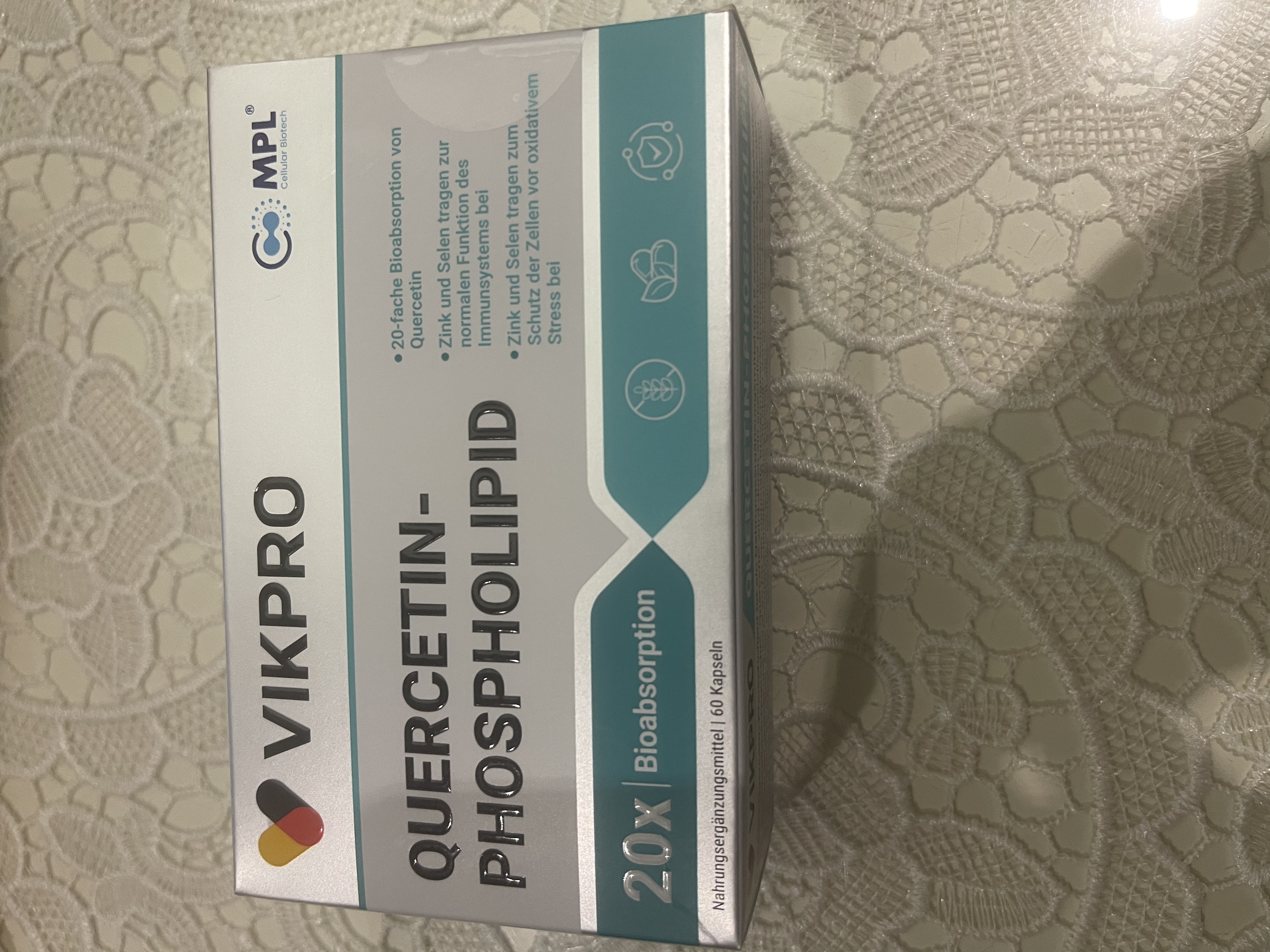 VIKpro德唯宝槲皮素肺立清 肺健康清肺润肺止咳化痰戒烟 60粒 实拍图