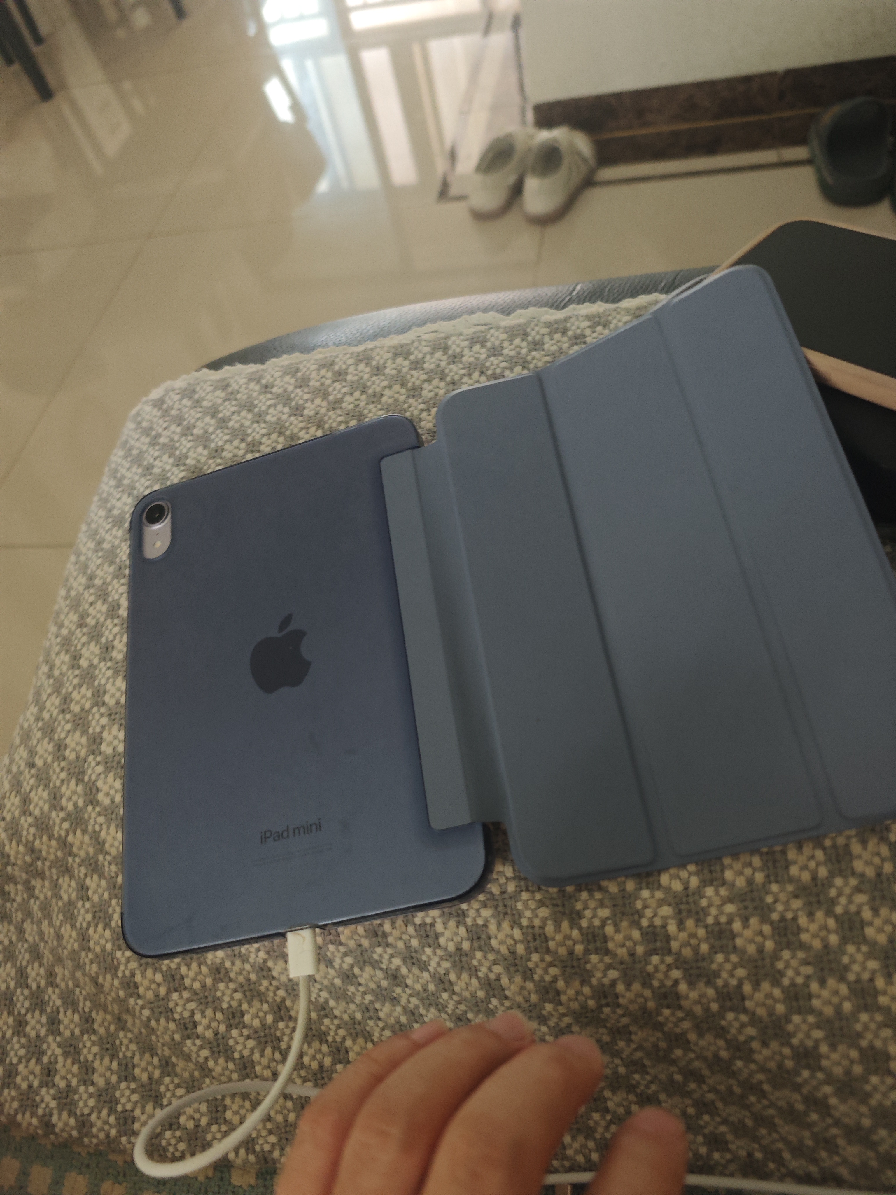 Apple/苹果 iPad mini (A17 Pro) 8.3英寸 平板电脑(256G WLAN版/mini7/MXNE3CH/A)紫色 实拍图
