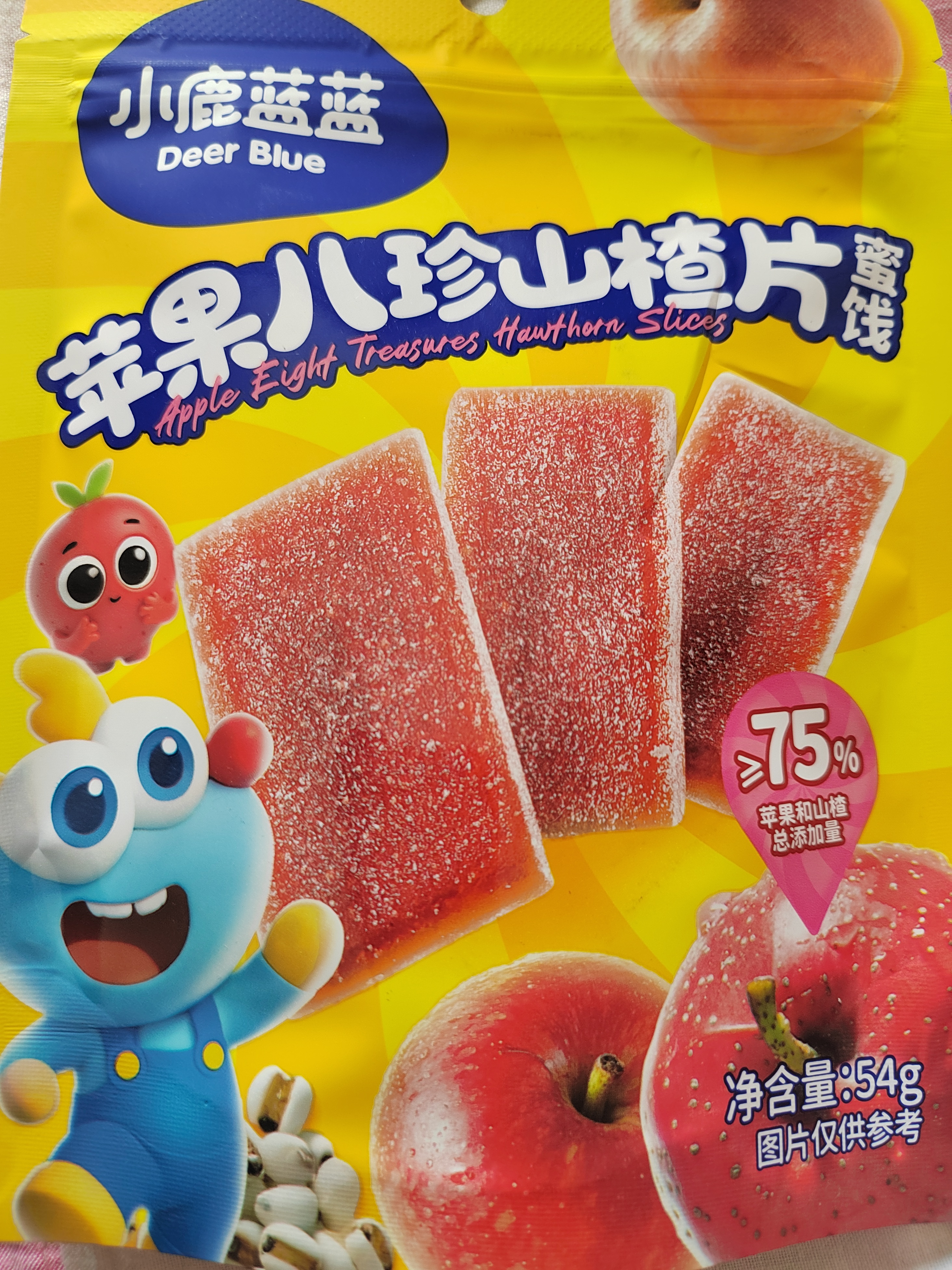 小鹿蓝蓝宝宝山楂棒儿童宝宝零食糖果 山楂棒新鲜果干制作106g 实拍图