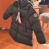 保姆鹅  【风墙】儿童羽绒服宝宝中长款护脸加厚外套保暖童装[NG2664] 藏蓝 110 实拍图