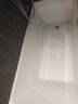 果敢亚克力浴缸小户型家用成人独立式薄边方形单双人深泡浴缸051 白色独立缸1.6米 实拍图