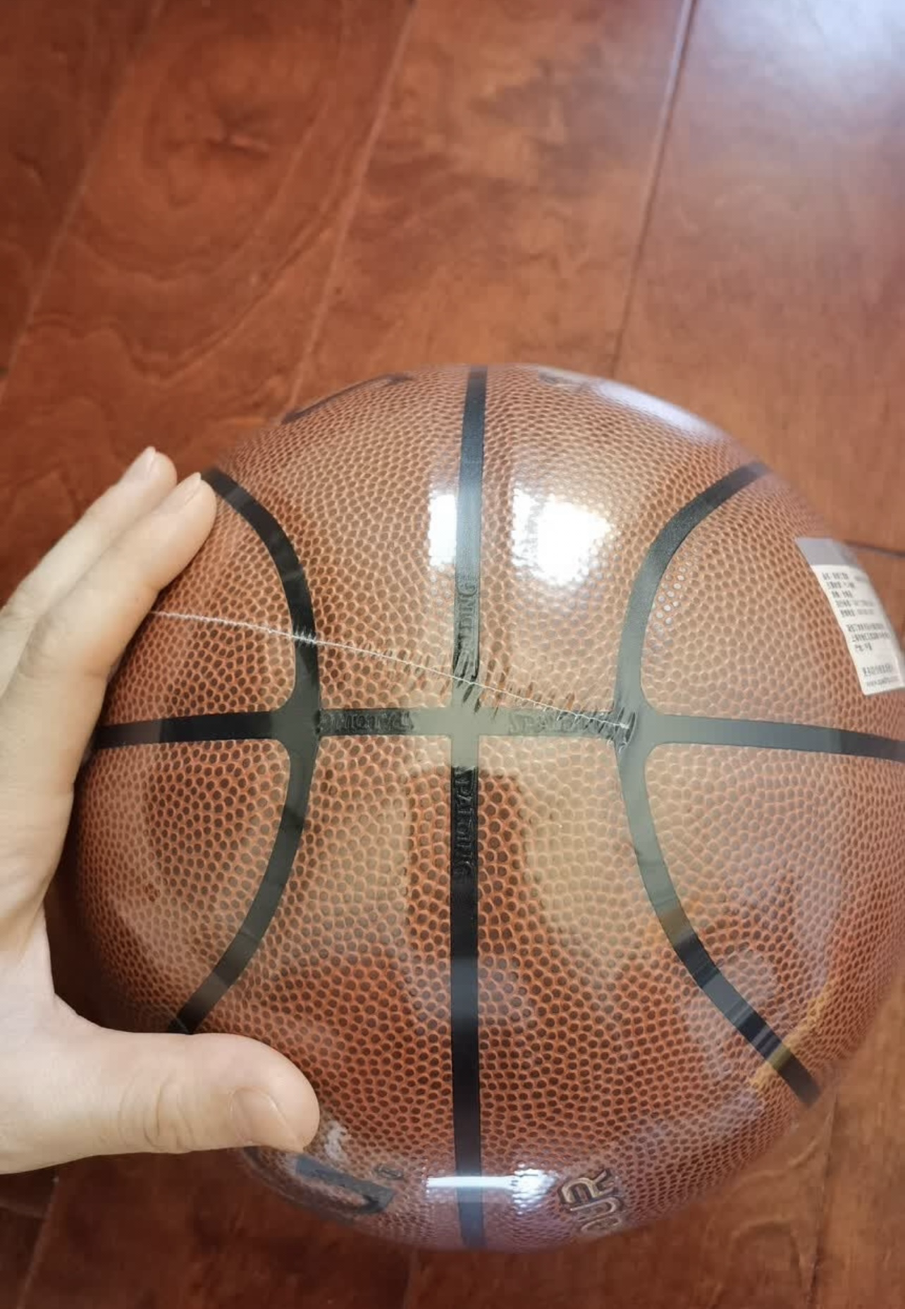 斯伯丁（SPALDING）篮球5号室内外耐磨兼用五号PU材质青少年儿童篮球77-476Y5 实拍图