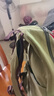 新款帆布双肩包男士背包大容量旅行高中初中学生书包学生时尚潮流 军绿色 实拍图