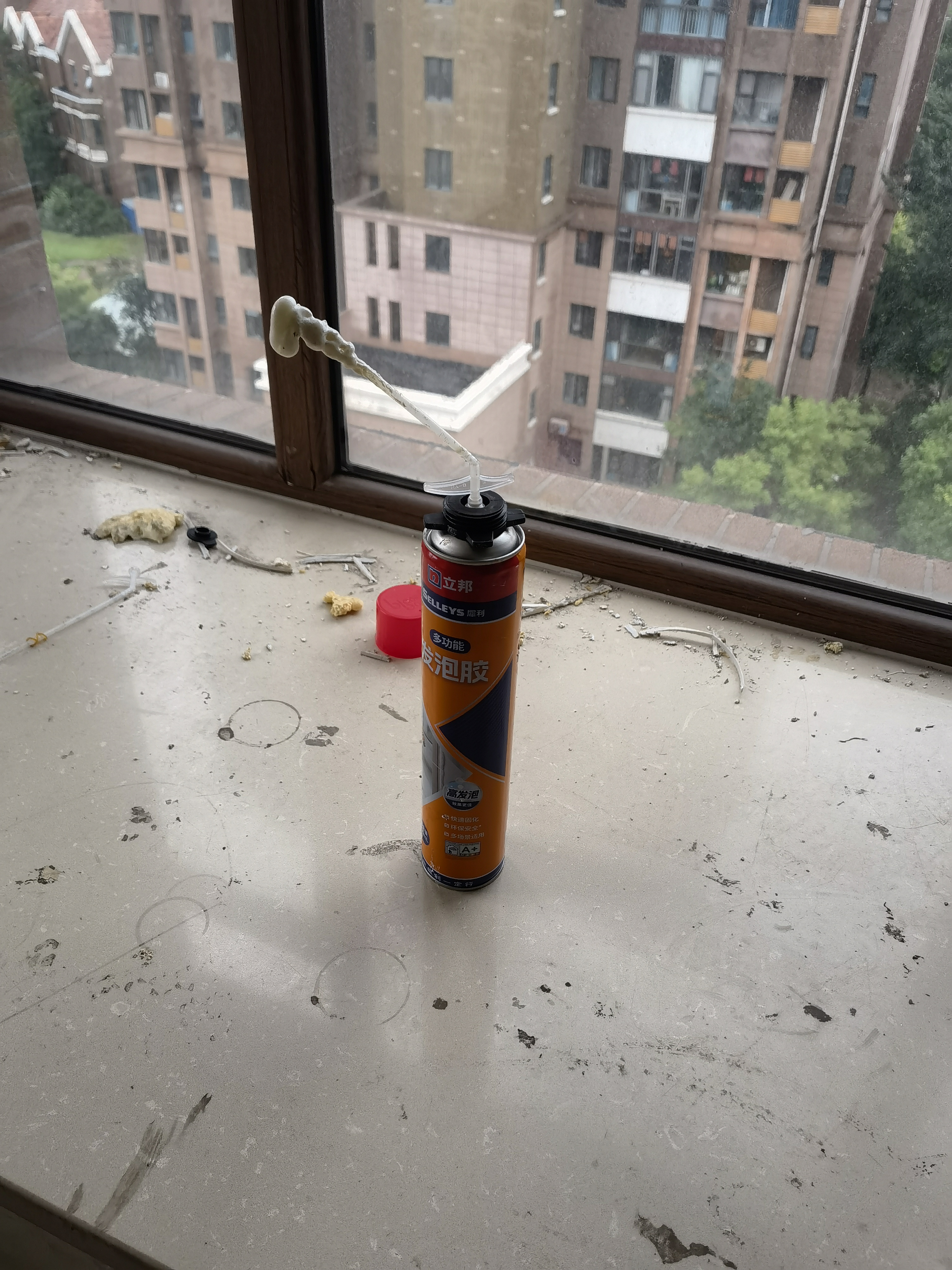 立邦发泡胶密封胶填缝剂强力固化聚氨酯门窗空调填充降噪900g 实拍图