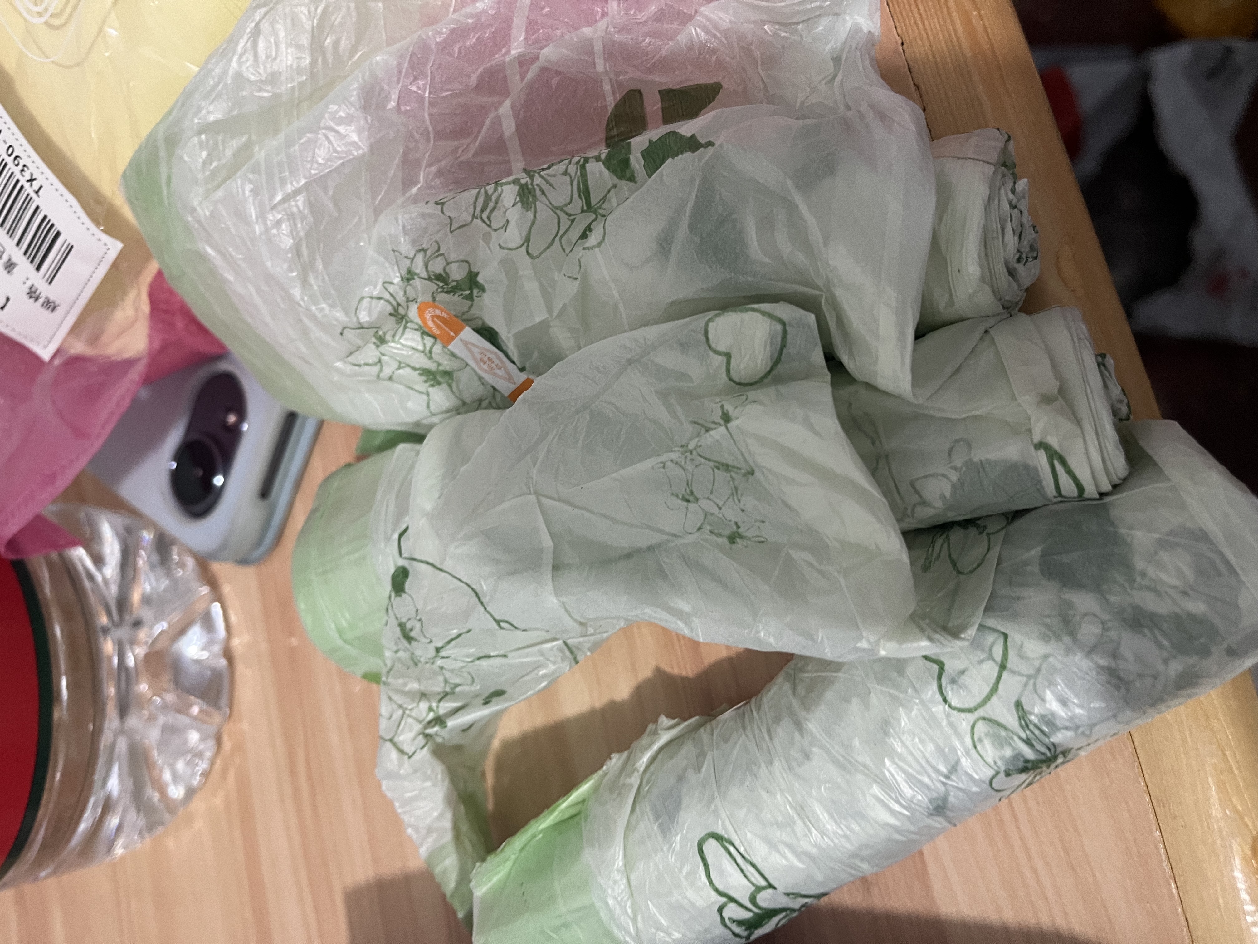 中秋花香山茶花香免撕垃圾袋特厚国庆出游可携带 山茶花抽绳垃圾袋（手撕）4卷 实拍图