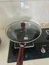 九阳（Joyoung）炒锅铁锅健康无涂层精铁家用炒菜锅不易生锈炉灶通用32cm带盖C121 实拍图