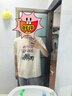 马登工装美式复古涂鸦字母印花短袖T恤男夏季混纺圆领重磅小众Tee男款 浅杏色 【男士半袖/宽松t恤衫/高街/国内潮牌】 M 【今日下单 顺丰包邮】 实拍图