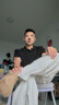 环球（HUANQIU）厚底增高勃肯鞋男鞋2026一脚蹬复古包头拖鞋内增高半拖单鞋 实拍图