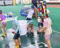 鸿星尔克（ERKE）儿童泳帽女童男童专业舒适不勒头布料游泳帽长发宝宝护耳帽子 实拍图