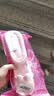 洁丽雅儿童拖鞋6-12岁防滑女童夏季宝宝室内居家小孩洗澡大童亲子凉拖鞋 粉色 【1.0 经典款｜无甲醛无致癌物 娃穿更放心】 24 -25码【内长约16.5CM儿童款】 实拍图