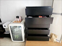 柚公馆斗柜家用卧室床尾收纳储物柜轻奢意式客厅抽屉黑色五斗柜新款 黑色160CM八柜 带货上门包安装 实拍图
