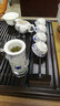 杰艺红茶茶具套装玻璃双耳冲茶器整套陶瓷青花过滤茶壶耐热泡茶器 红茶套组--(水点桃花) 普通安全包装 实拍图