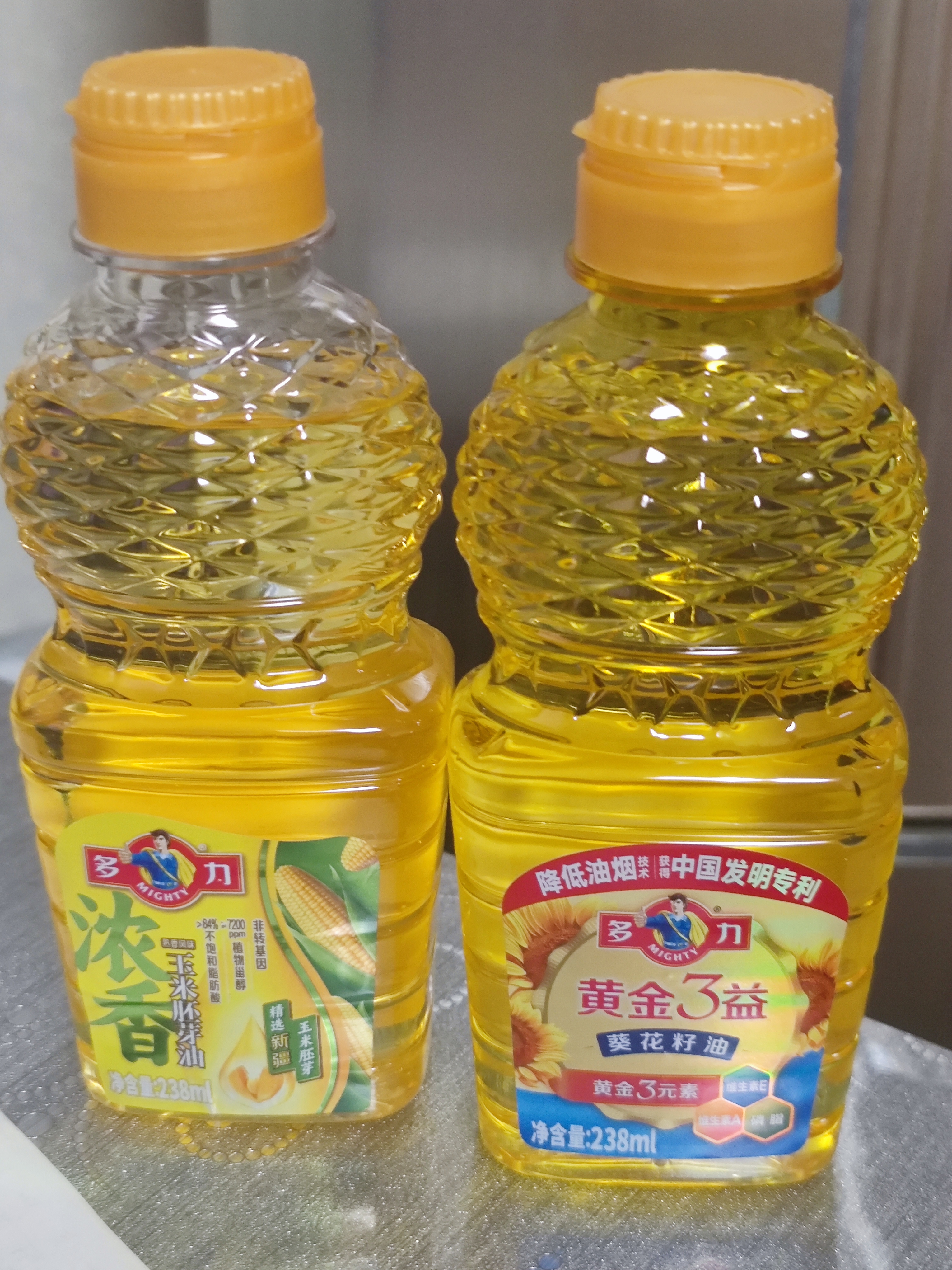 多力食用油 家用粮油  公司福利 礼盒送礼 【尝鲜装】葵花籽油238ml+浓香玉米238ml 实拍图