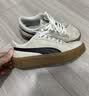 彪马（PUMA）官方女子经典复古胶底厚底增高休闲板鞋松糕鞋PLATFORM 373037 白-黑色-树胶色-07 37 实拍图