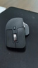 罗技（Logitech）大师系列 MX Master 3S 无线蓝牙鼠标 人体工学 办公 静音鼠标 高端 石墨黑 带无线接收器 实拍图