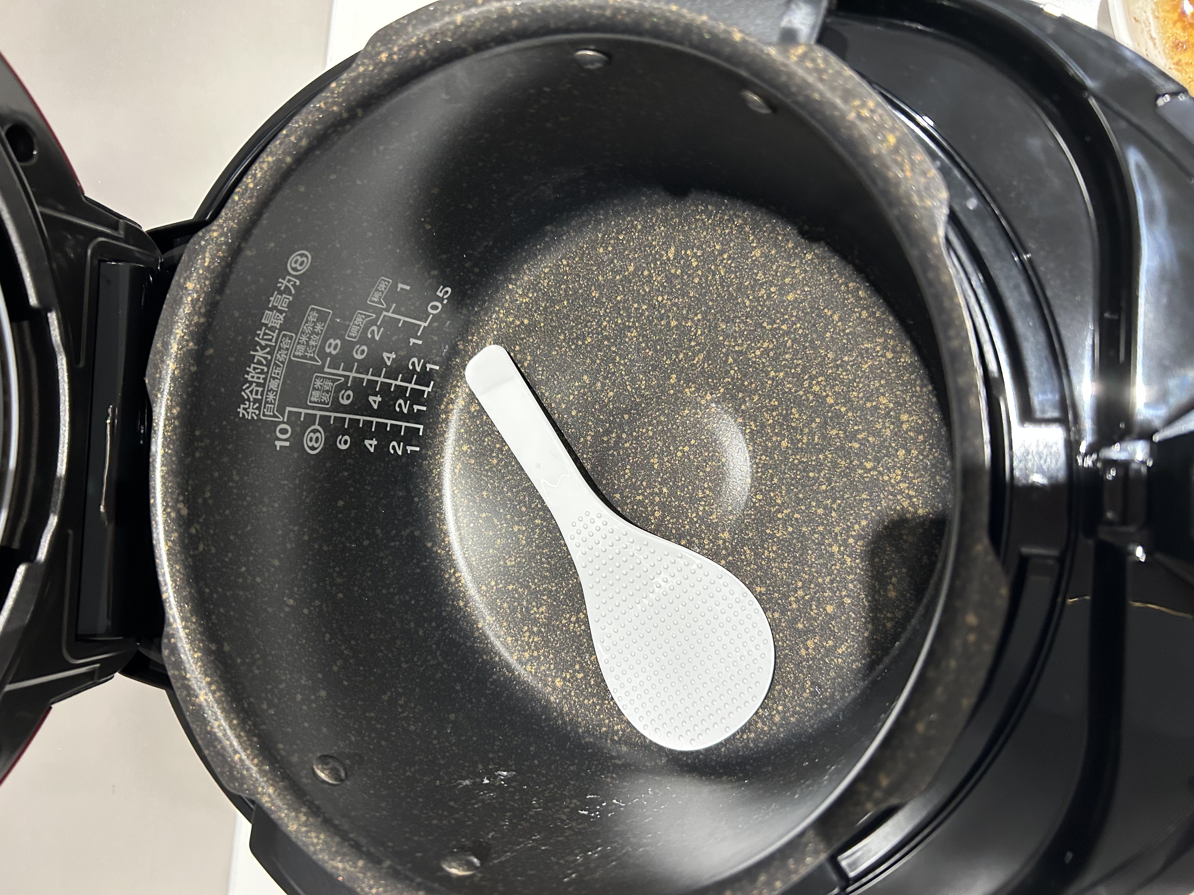 福库（CUCKOO）高压可分离内盖麦饭石型内胆多功能饭锅预约智能语音电饭煲5L  4-5人 P1089FR 实拍图