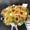 冉子花坊鲜花速递同城配送向日葵混搭抱抱桶玫瑰送女友爱人生日礼物真鲜花 抱抱桶混搭 实拍图