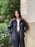 李宁运动外套男女款秋冬季防风防泼水潮流时尚保暖复古夹克运动服 【立领款防泼水】黑J23-1 S (男生正码，女生选购议偏小一码) 实拍图