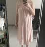 示朵哺乳睡裙带胸垫吊带睡衣宽松喂奶孕妇大码连衣裙待产裙粉XXL 实拍图