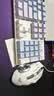 狼蛛（AULA）F2068Pro机械键盘鼠标 全键热插拔 背光 104键有线键鼠三件套装 办公电脑键盘电竞游戏专用 紫浅蓝【键鼠桌垫-三件套】红轴 实拍图