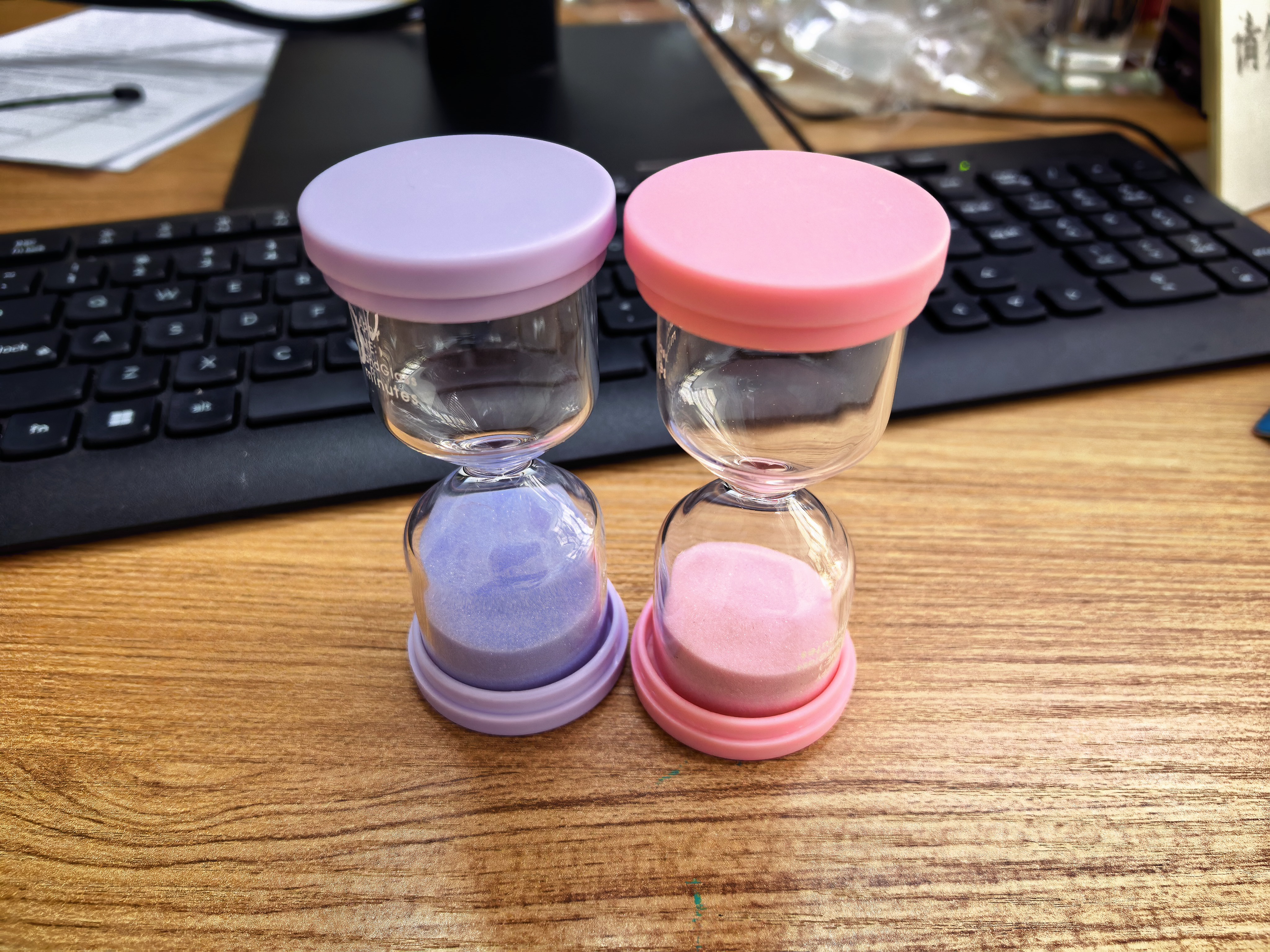 泰姆仕创意马卡龙沙漏桌面摆件30分钟计时器儿童礼物生日礼品随机颜色 实拍图
