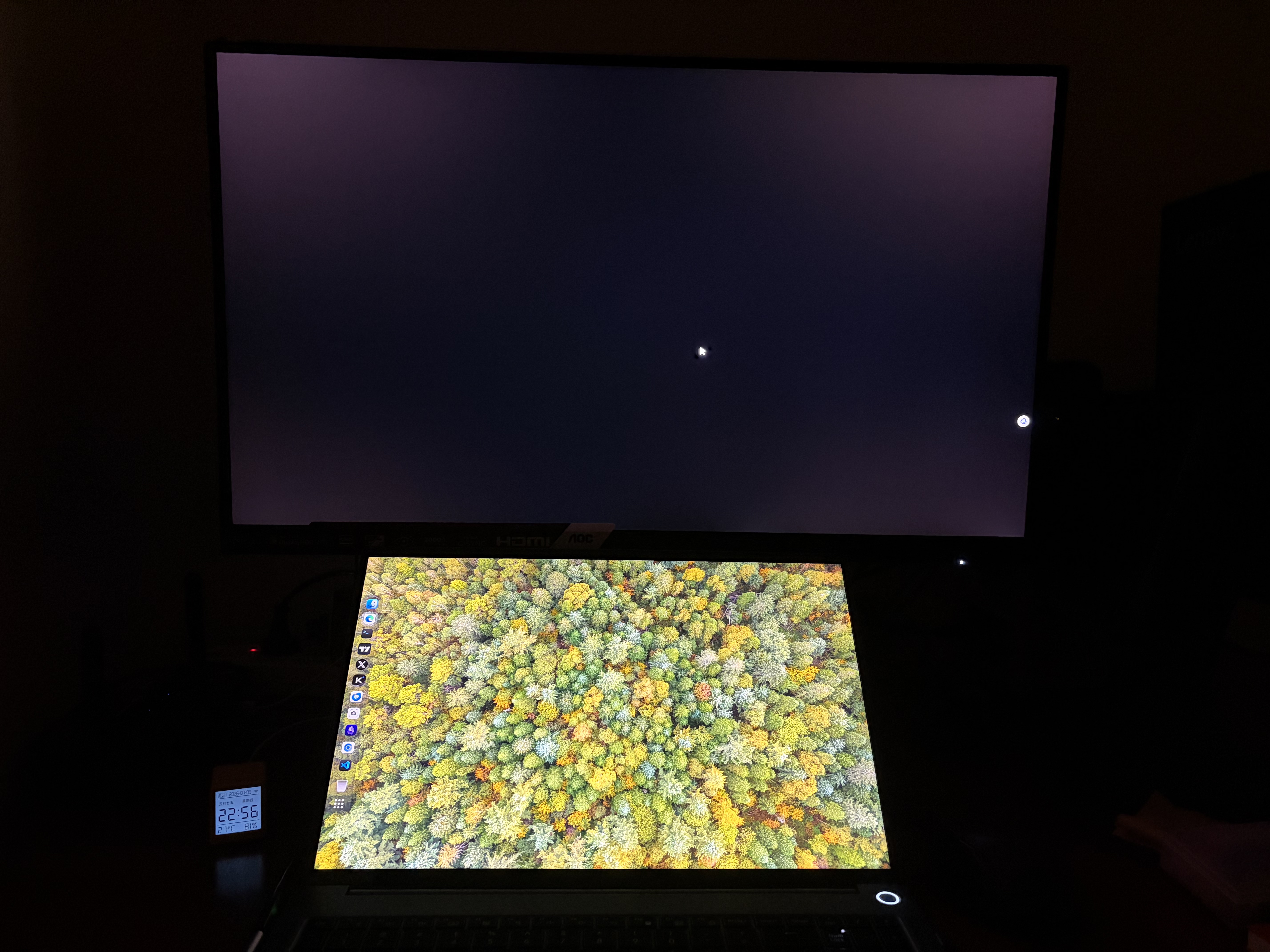 AOC 27英寸4K 144Hz双模FHD 288Hz HDR400 Type-C90W 硬件低蓝光 macmini节能游戏办公显示器U27U3XD 实拍图