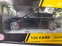 黑曼巴正版授权1：24奥迪Rs6合金汽车模型男女儿童玩具合金车 黑色 实拍图