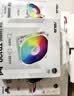 华硕TUF GAMING TR120 雷光 白色机箱风扇 ARGB风扇/PWM温控调速/双层LED阵列/28mm厚扇 实拍图