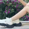 FILA斐乐硬糖丨潮牌厚底鞋老爹鞋轻便增高女鞋运动鞋子休闲鞋 雪白-SW 38 实拍图