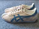 Onitsuka Tiger鬼塚虎男女款中性鞋子复古舒适运动休闲鞋男RUNSPARK 米色/蓝色-250 38 实拍图