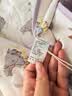 babycare初生婴儿秋冬夹棉抱被调温产房新生儿包被-莫利亚浅灰紫-90*90cm 实拍图
