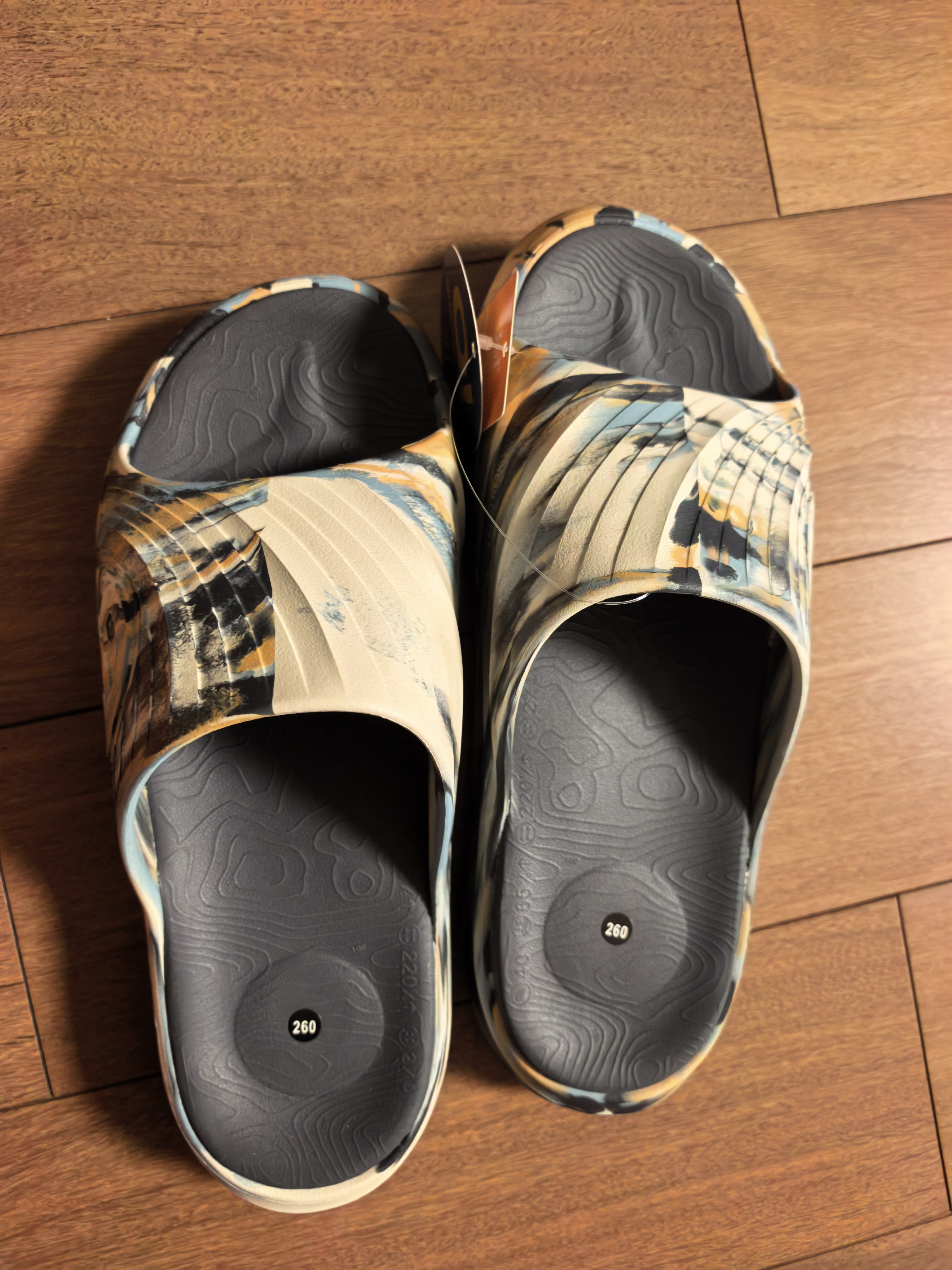 361°运动拖鞋男AG夏季篮球厚底沙滩休闲外穿凉拖鞋子男672426728-3 实拍图