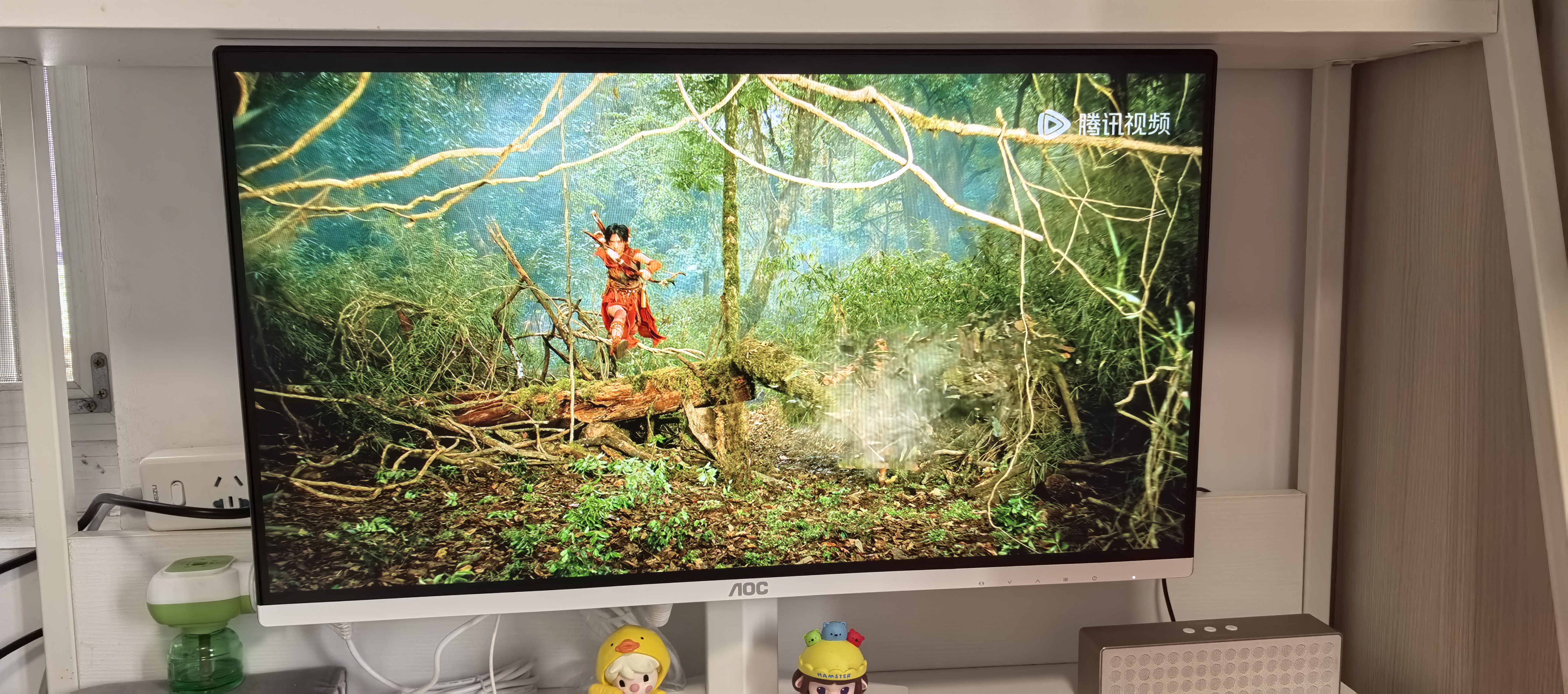 AOC24.5英寸310Hz FastIPS 快速液晶1ms HDR400 硬件低蓝光 三角洲 典雅白游戏电竞显示器25G41SE/WS 实拍图