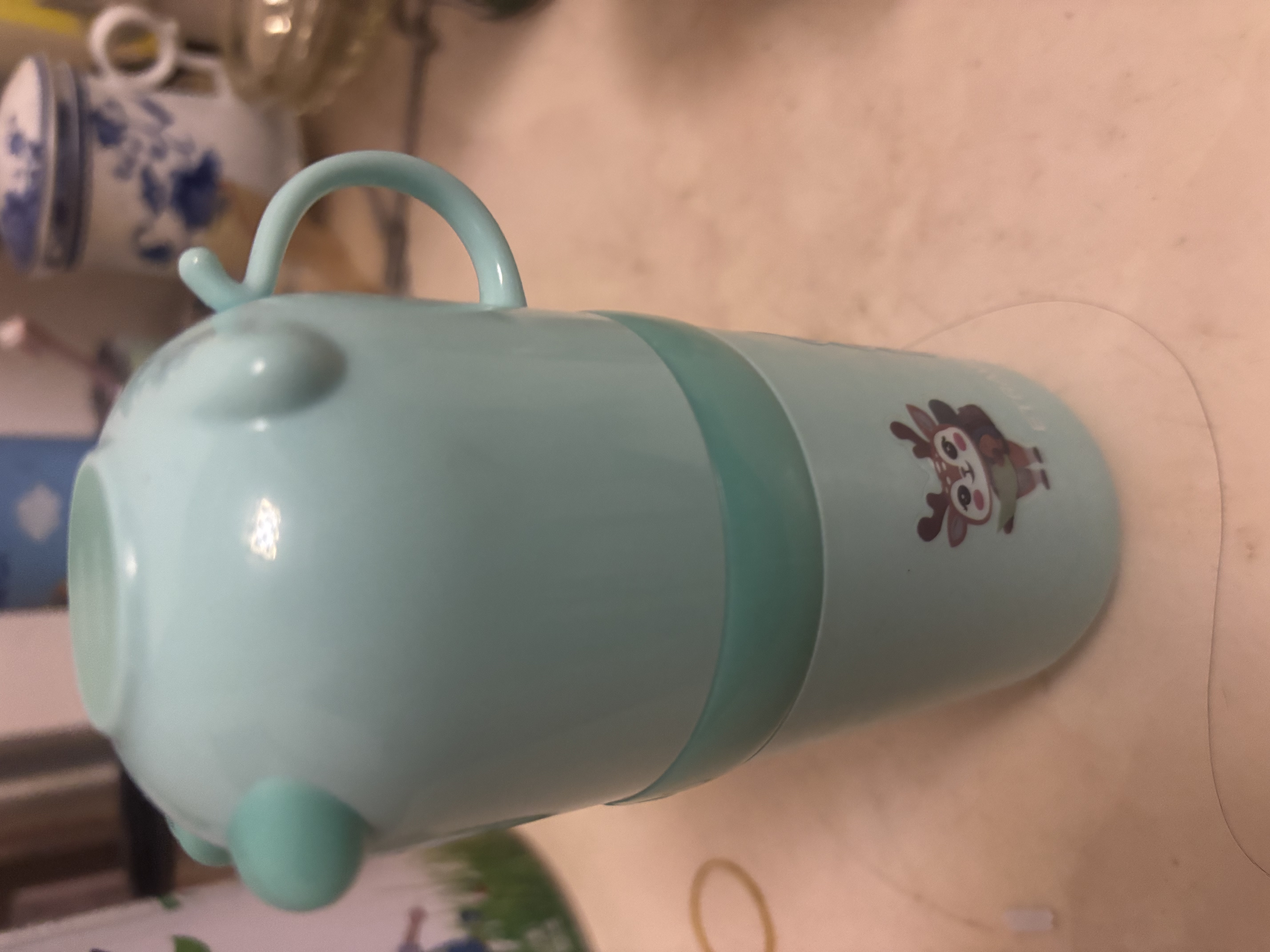 易旅儿童洗漱杯套装漱口刷牙杯牙膏牙刷可爱卡通【内含儿童牙刷牙膏】 实拍图