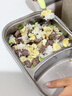 乐扣乐扣宝宝分餐盘316L不锈钢辅食盘园打饭儿童餐具两分格吃饭盘饭盒 实拍图