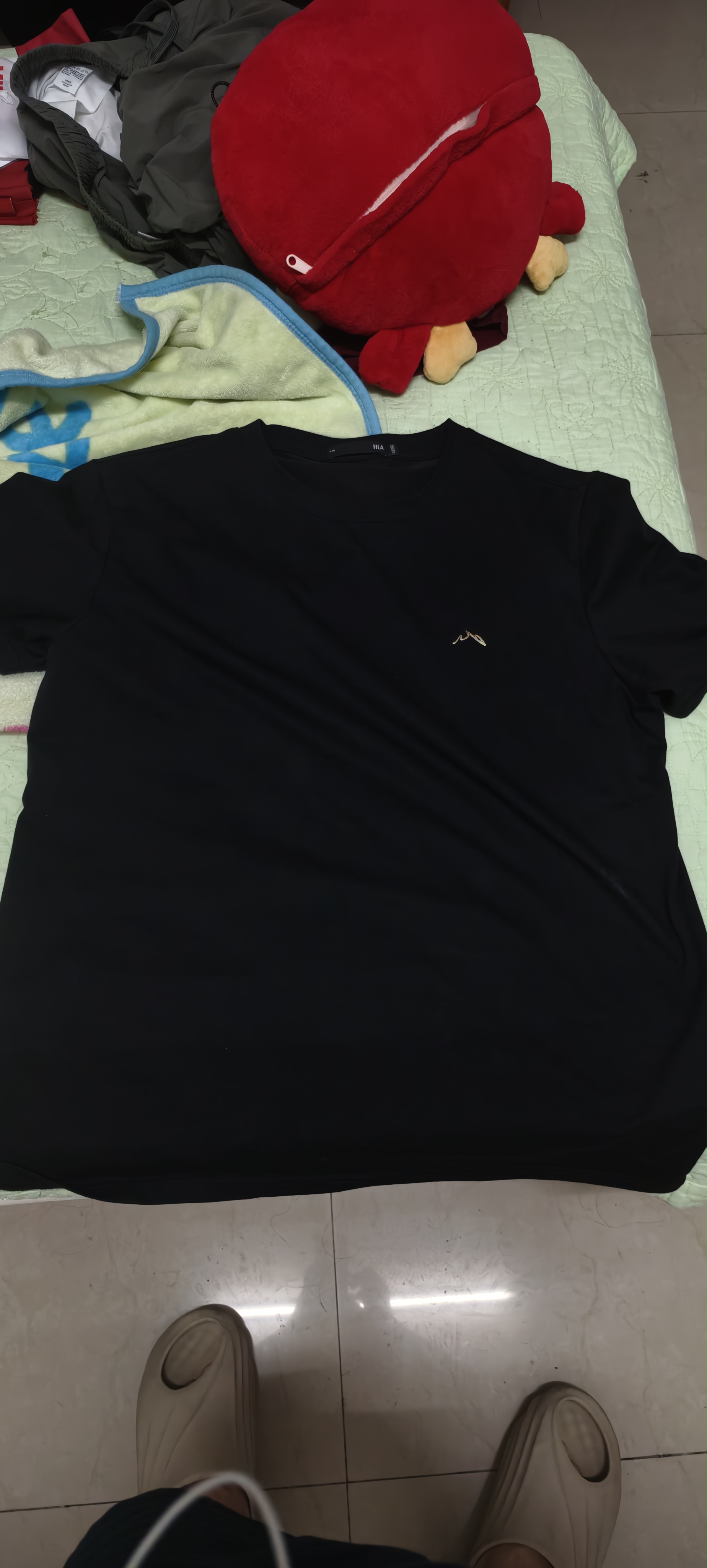 海澜之家（HLA）短袖T恤男26新品山不在高凉感短袖男夏季父亲节礼物 实拍图