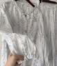 婧麒（JOYNCLEON）月子服夏薄款竹棉孕妇睡衣产后哺乳待产胸垫家居服 蓝L Jyz157092 实拍图