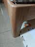 源氏木语红橡木实木大板床日式卧室斜靠床现代简约小户型原木风双人床家用 【5】(高铺)原木色单床1.2*2m(不含垫) 实拍图