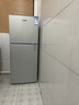 志高电冰箱双门家用节能冰箱出租屋冷藏冷冻环保迷你冰箱办公室公寓租房宿舍低噪电冰箱 【新品让利128L特卖款】银色一级能效S218 实拍图
