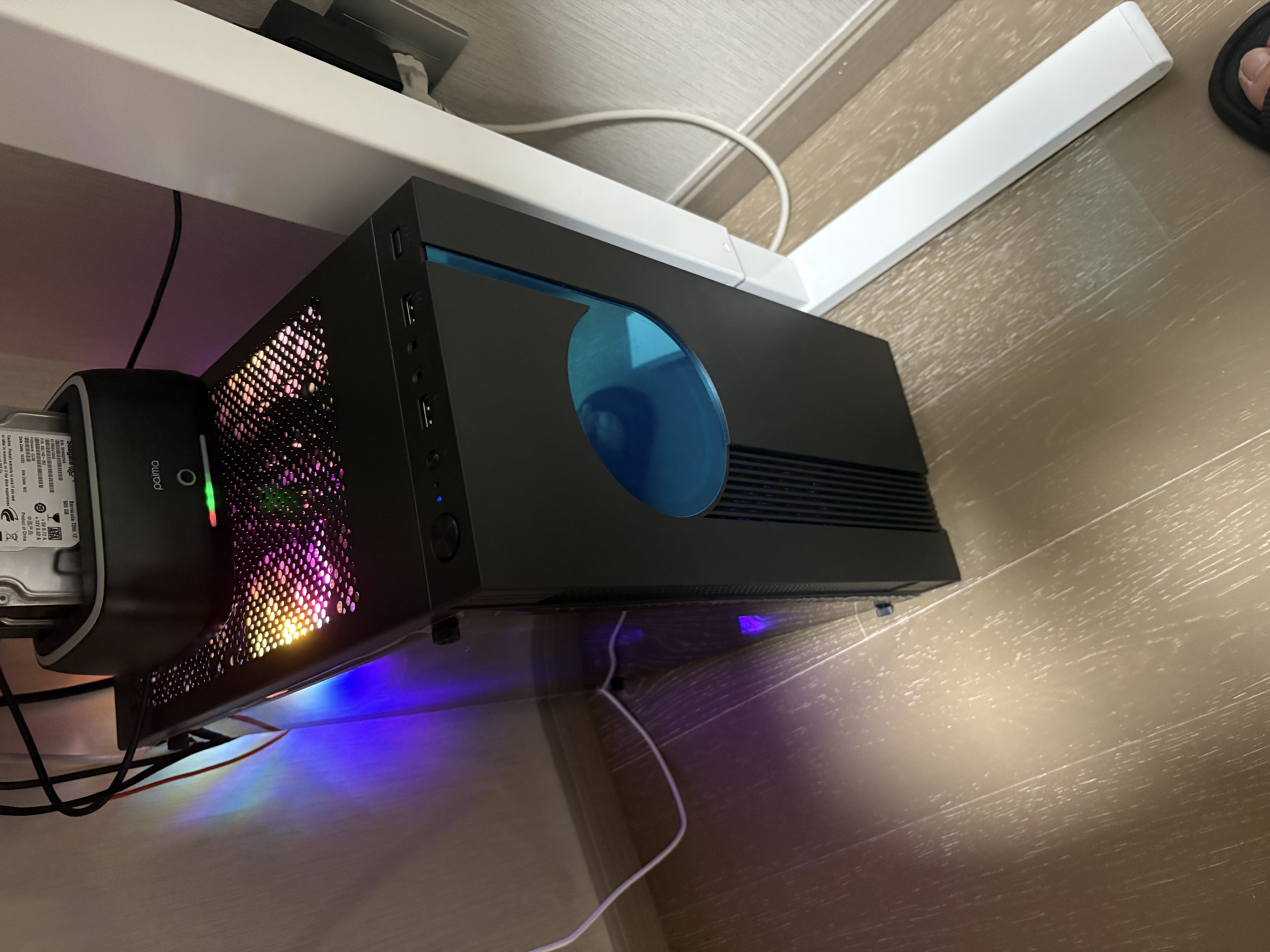 领睿英特尔酷睿i7升24核RTX4060独显64G内存台式电脑主机黑神话悟空3A游戏办公设计师渲染组装电脑全套 三：20线程强芯+16G+R9370/流畅吃鸡 主机 实拍图