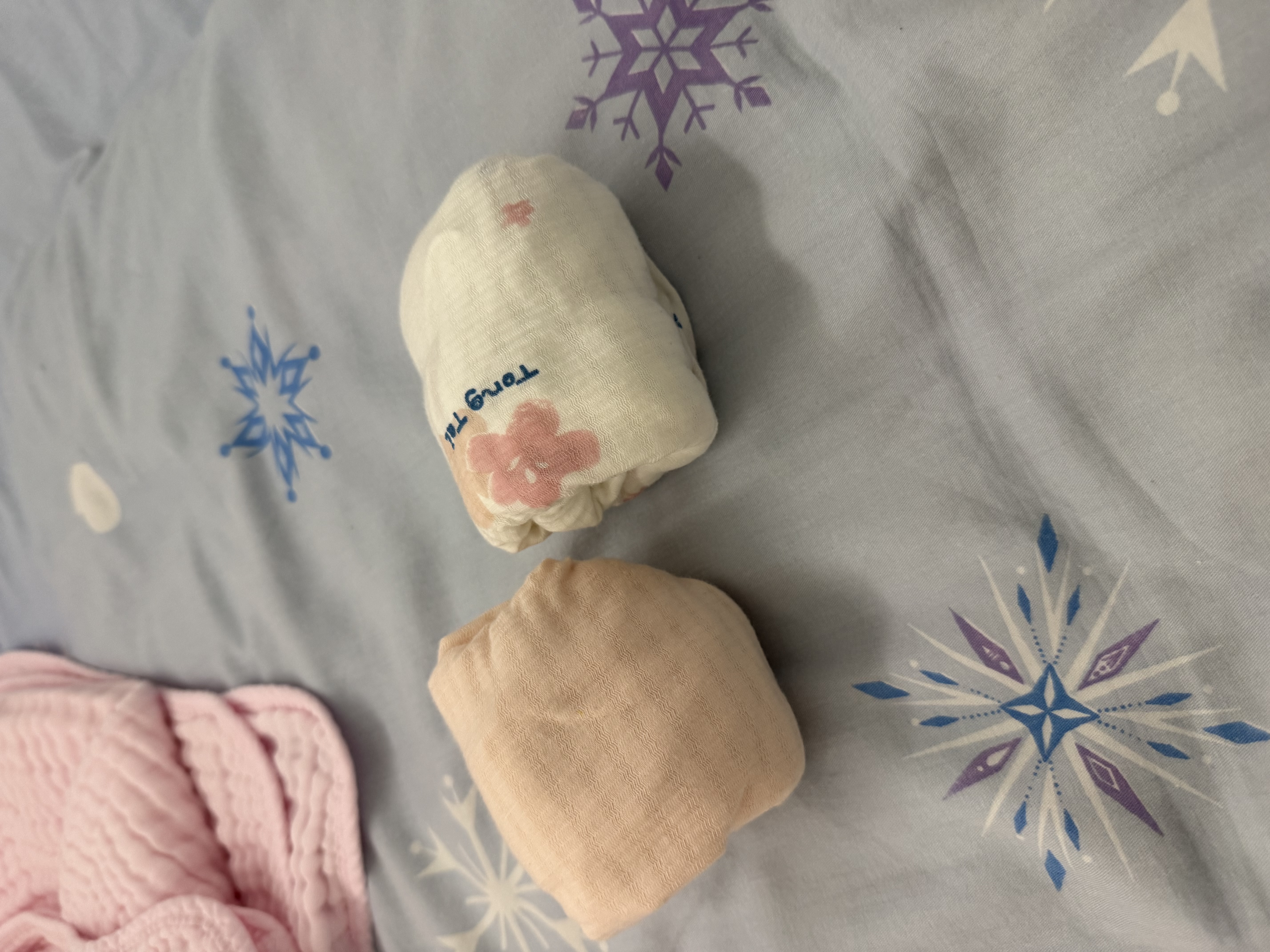 童泰（TONGTAI）婴儿连体衣夏季新生儿衣服宝宝家居内衣蝴蝶衣2件装 粉色52cm 实拍图