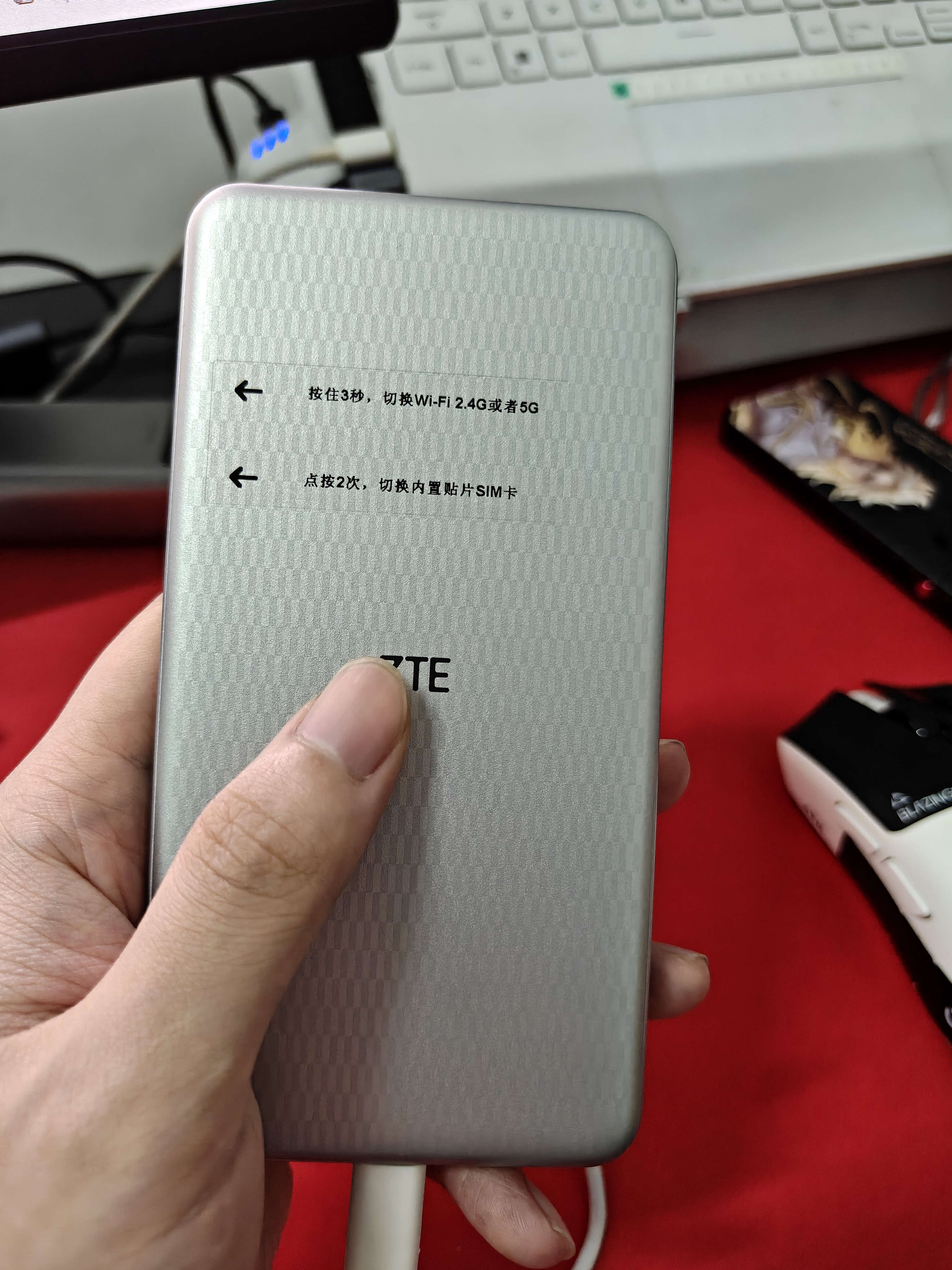 中兴（ZTE）U30 Air航天版 5G免插卡移动随身wifi无线网卡便携式热点5g路由器无限笔记本电脑通用流量车载卡托 实拍图