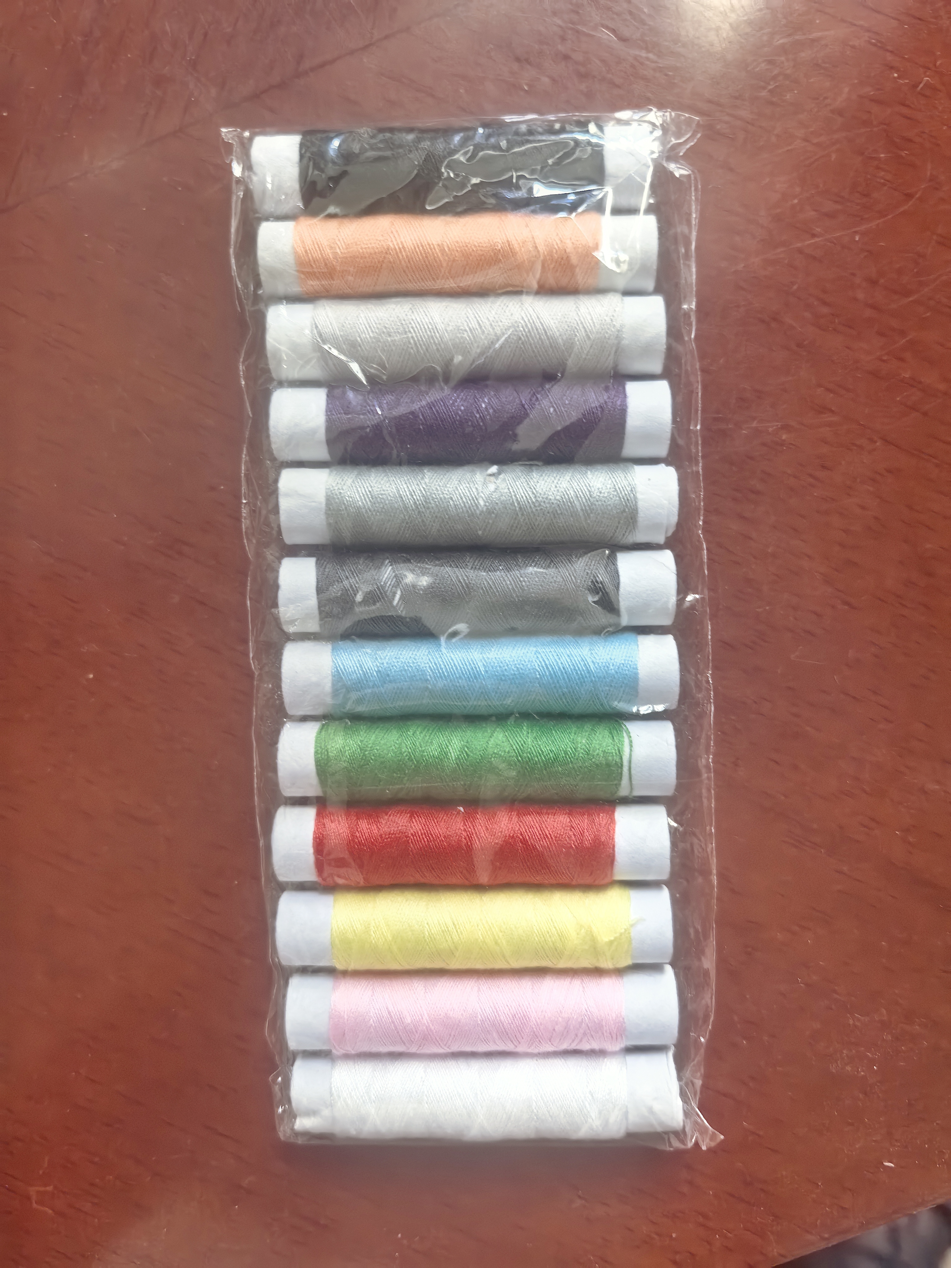 缝纫机手动迷你微型缝纫机家用手持简易缝衣服简约商行小型裁缝机 10码12色小线卷  家用手工缝纫线 实拍图