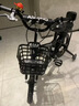童贝星儿童自行车男孩2-3-6-8-9岁小孩单车脚踏车宝宝童车 高雅黑+ 辐条轮 +后座款头盔大礼包 14寸适合身高95-115cm 实拍图