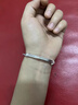 中国黄金（CHINA GOLD）莫比乌斯环银手镯足银时尚款素圈镯子银手环情人节生日礼物送女友 挚爱礼盒+莫比乌斯手镯 约29.5g±0.5g 实拍图