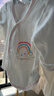 贝瑞加（Babyprints）新生儿连体衣2件装宝宝包屁衣长袖爬服纯棉四季内衣 彩虹59 实拍图